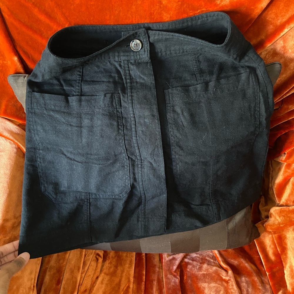 Banana Republic Linen Blend Button Up Skirt